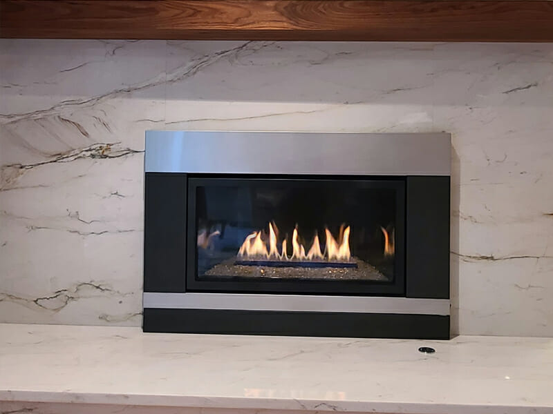 Electric fireplace installation in Buffalo, NY