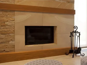 Open fireplace before installing an insert