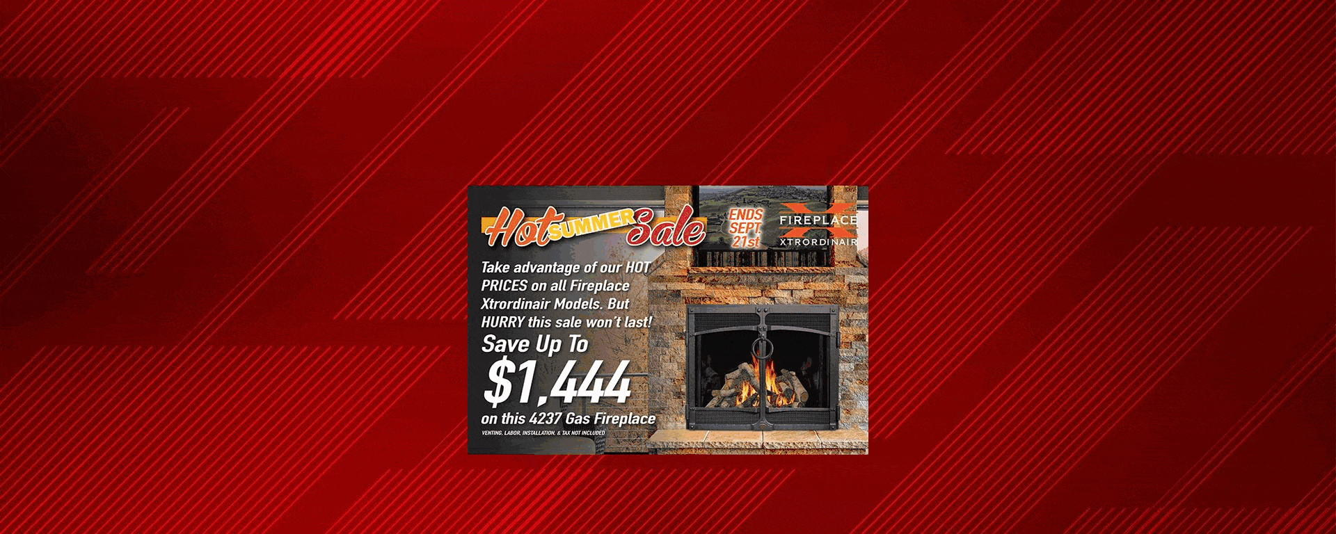 2025 Summer Sale Red Bkrnd